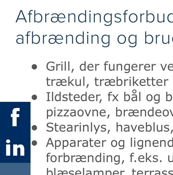 ❗️❗️ OBS ❗️❗️ Hvis man opdager at folk brænder affald af eller bruger en af overstående f.eks kulgrill, så skal det ikke meldes til bestyrelsen, men direkte til politiet på 1-1-4.