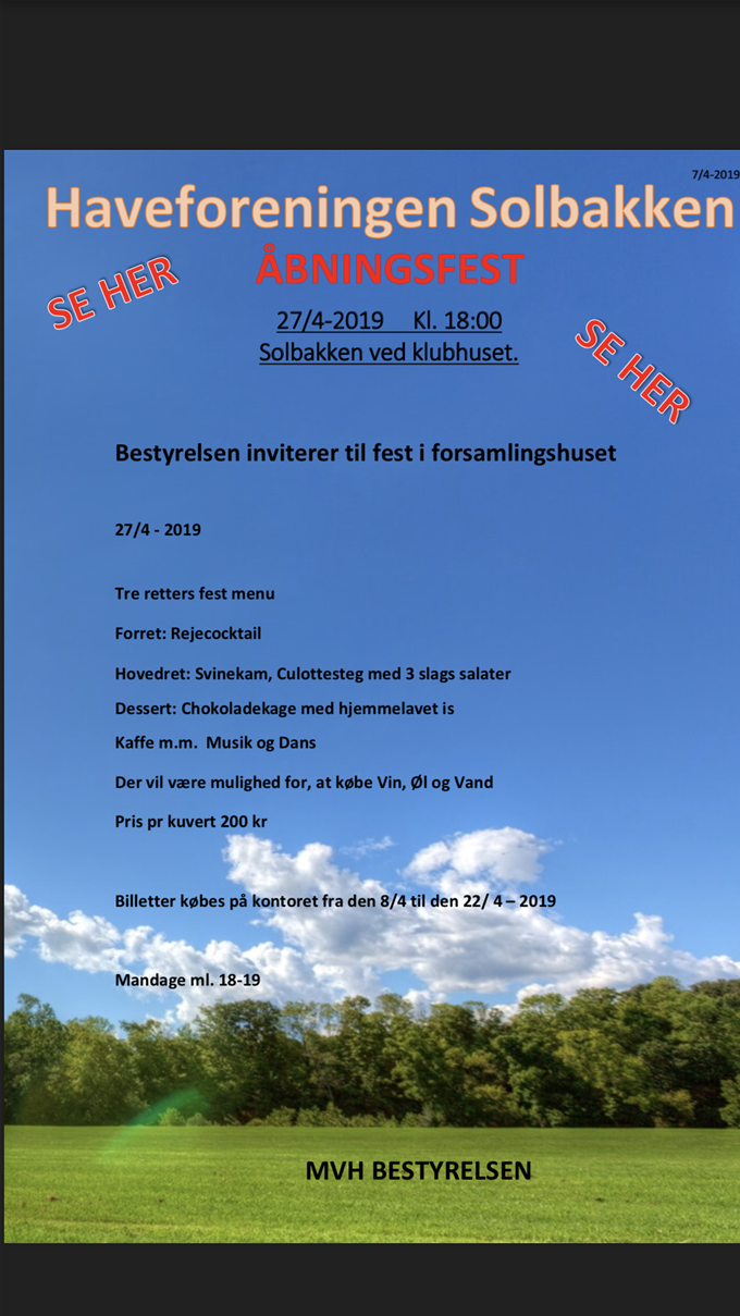 Åbningsfest 2019